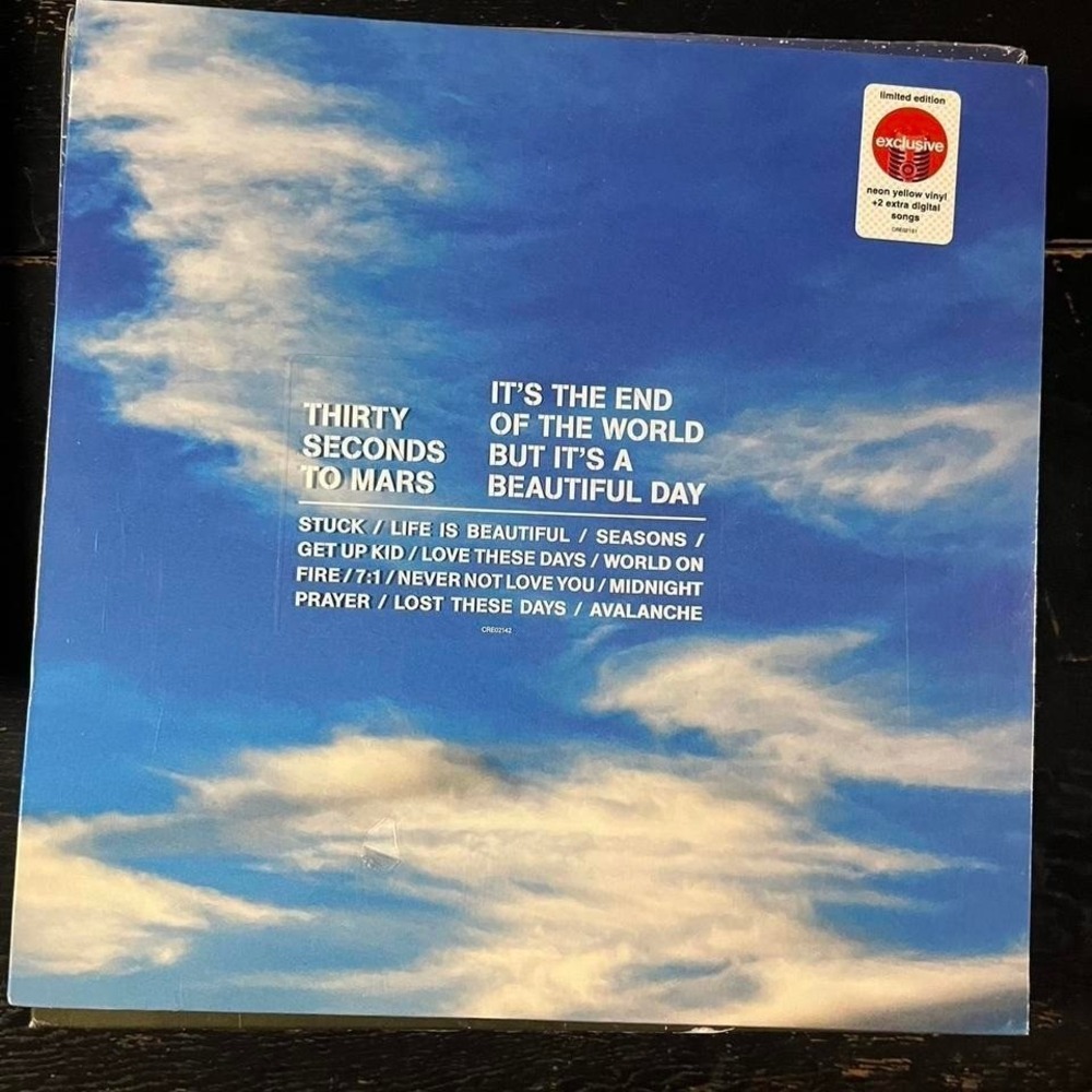 Thirty Seconds to Mars -It's The End Of The World But It's A Beautiful Day VINYL